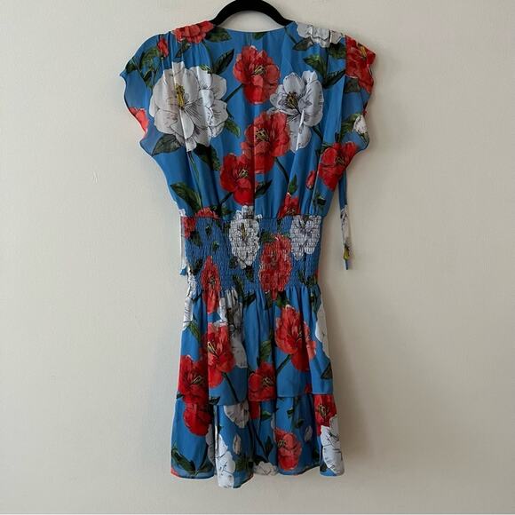 Parker Bondi Floral Mini Dress in Maritime Wildflower - Picture 6 of 8